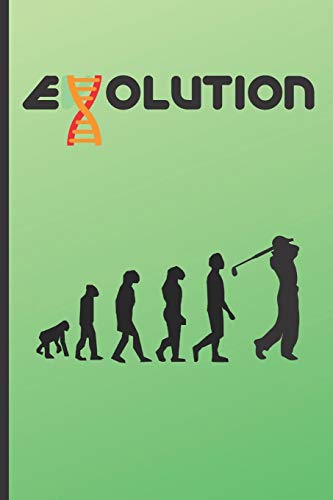 EVOLUTION: 6\" X 9\" LINED NOTEBOOK 120 Pgs. Notepad, GOLF Journal, Diary, ´TO DO´ Daily Notebook. PERFECT GIFT.