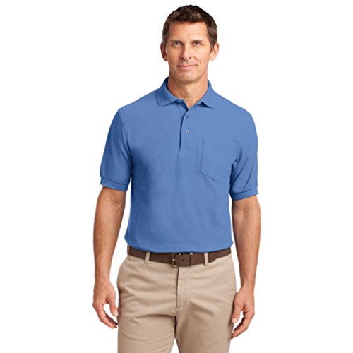 Port Authority® Silk Touch™ Polo with Pocket. K500P Ultramarine Blue XL
