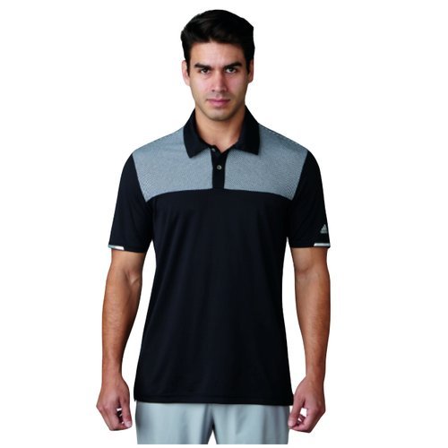adidas Climachill Heather Block Polo-Shirt Golf, Herren S blau