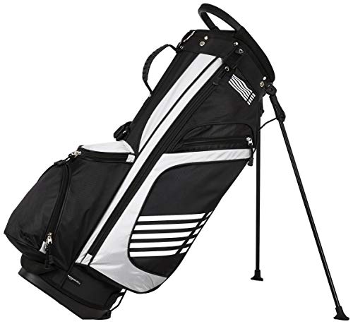 Amazon Basics Golf-Tasche mit Standfunktion, Schwarz